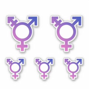 Pegatina Símbolo del orgullo trans