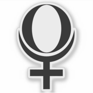 Pegatina Símbolo del plutón planetario (negro)