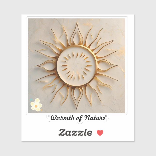 Pegatina "Símbolo del Sol" (Hoja)