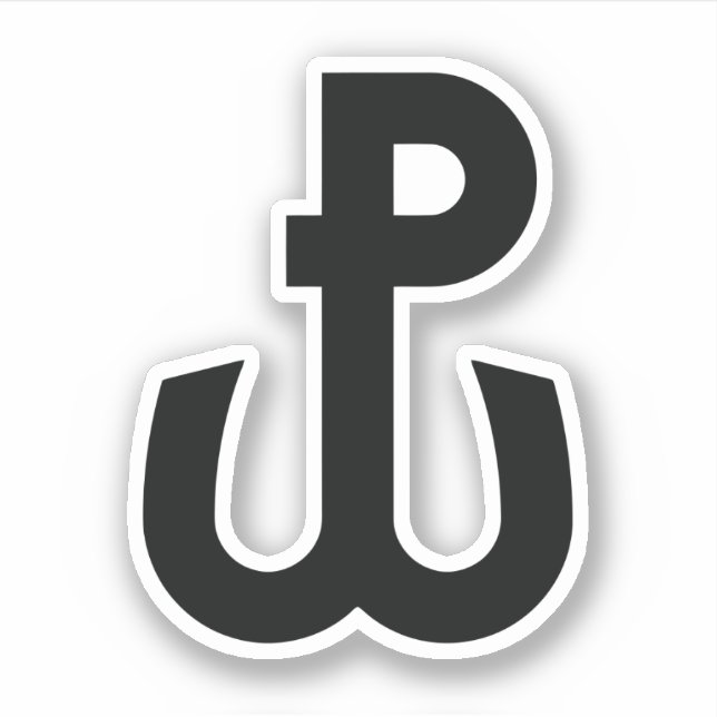 Pegatina Símbolo Kotwica (Anverso)