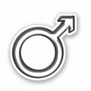 Pegatina Símbolo Masculino