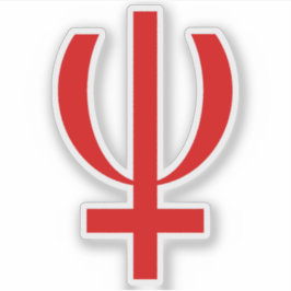 Pegatina Símbolo neonatal planetario (rojo)