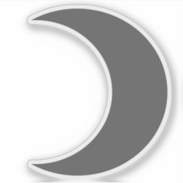 Pegatina Símbolo planetario de la luna (gris)