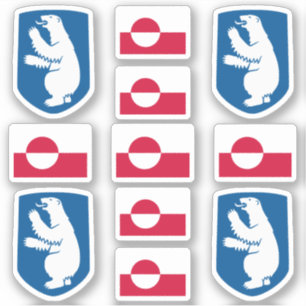 Pegatina Símbolos de estado groenlandeses / escudo de armas