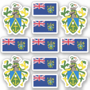 Pegatina Símbolos de las Islas Pitcairn / escudo de armas y