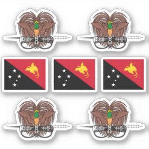 Pegatina Símbolos de Papua Nueva Guinea / escudo de armas y