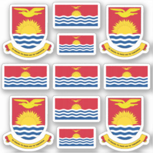 Pegatina Símbolos del estado de I-Kiribati / escudo de arma