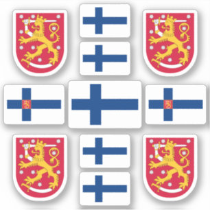 Pegatina Símbolos del estado finlandés / escudo de armas 