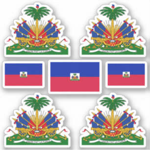 Pegatina Símbolos del estado haitiano / escudo de armas y 