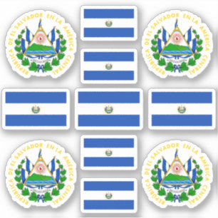 Pegatina Símbolos del estado salvadoreño / escudo de arma