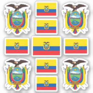 Pegatina Símbolos estatales ecuatorianos / escudo de armas
