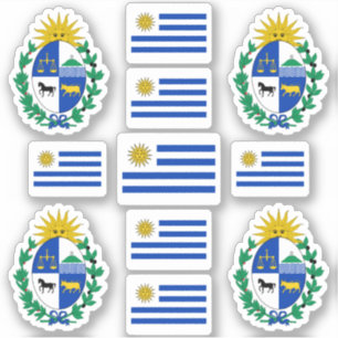 Pegatina Símbolos estatales uruguayos / escudo de armas y 