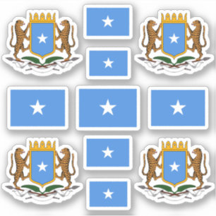 Pegatina Símbolos nacionales de Somalia/Escudo de armas y b