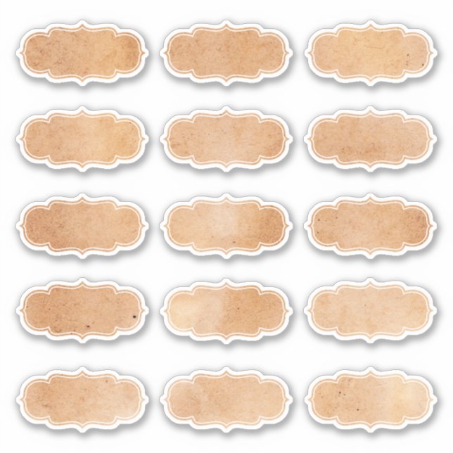 Pegatina Simple artesanía de época Papel de cocina en blanc (Anverso)