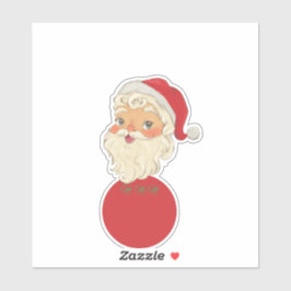 Pegatina Simple Cute Vintage Santa
