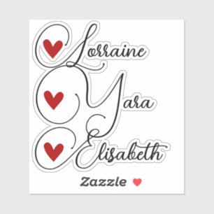 Pegatina Simple hecho a mano con amor Corazón simple estilo