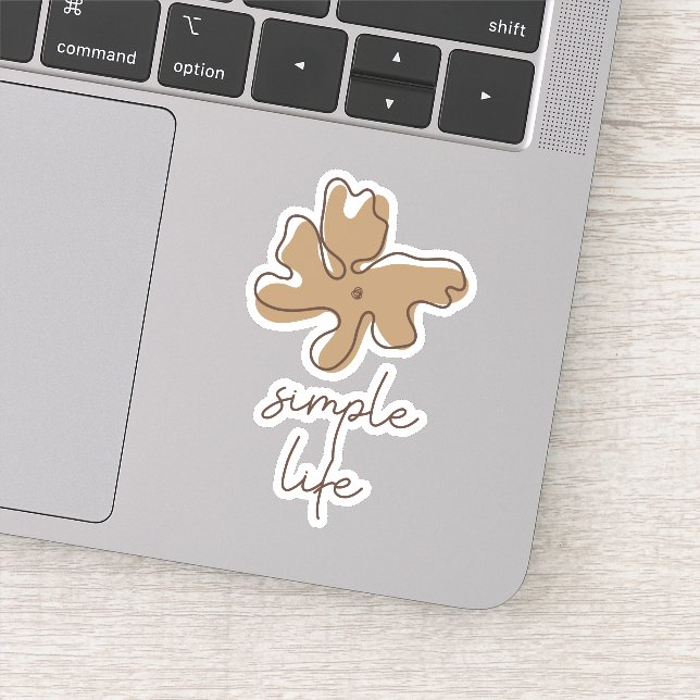 Pegatina Simple Life Minimalism Vinyl Sticker (Detalle)