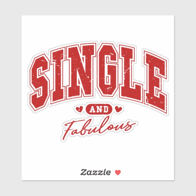 Pegatina Simple y fabuloso y lo sé (Hoja)