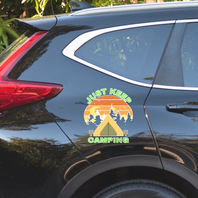 PEGATINA SIMPLEMENTE SIGAN CAMPANDO (Lado del coche)