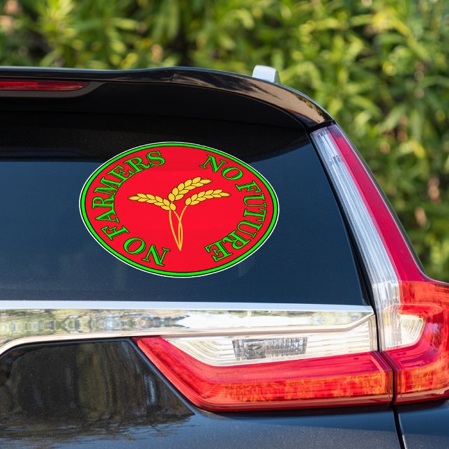 Pegatina Sin agricultores, sin comida, sin futuro. Protesta (Subido por el creador)