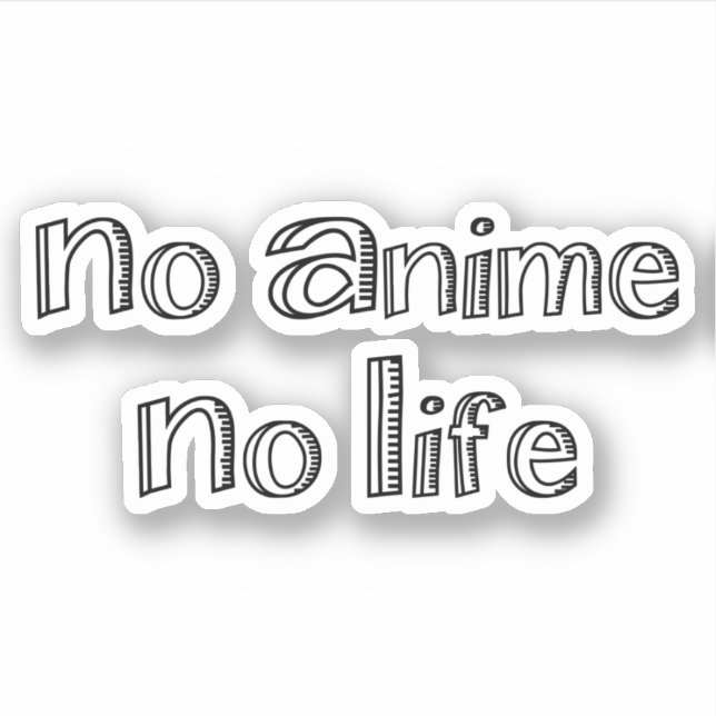 Pegatina sin anime ni vida (Anverso)