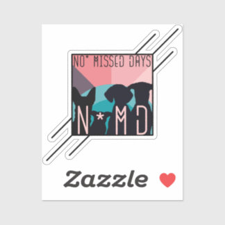 Pegatina Sin diseño cuadrado de días perdidos