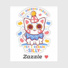 Pegatina Sin embargo, me quedo en silencio