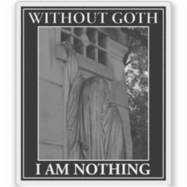 Pegatina Sin Gótico no soy nada