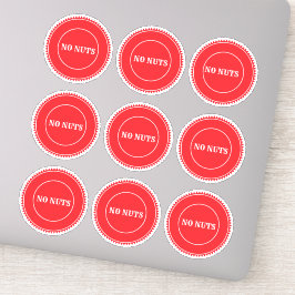 Pegatina Sin Nueces Alergia Culinaria Segura