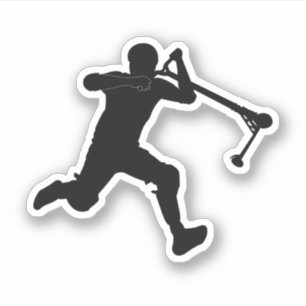 Pegatina Sin patadas en el estilo libre de Scooter