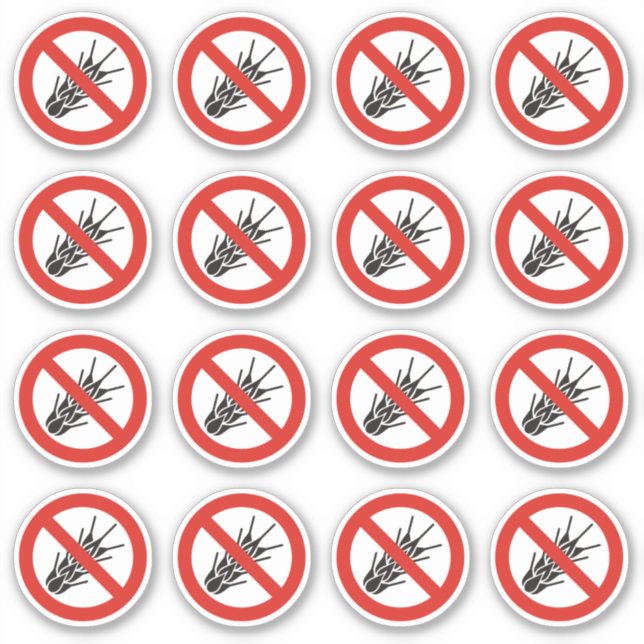 Pegatina Sin Rótulo Gluten (Anverso)