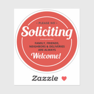 Pegatina Sin solicitud (editable) de vinilo de 3"