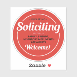 Pegatina Sin solicitud (editable) puerta delantera 4" Vinyl