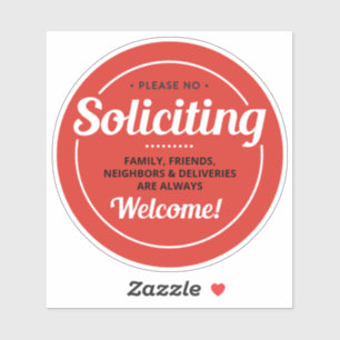 Pegatina Sin solicitud (editable) puerta delantera 4" Vinyl