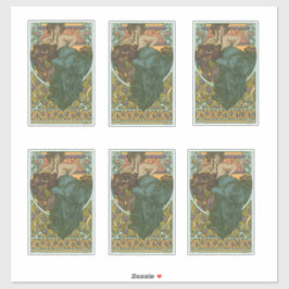 Pegatina Sin título de Alphonse Mucha (1902)