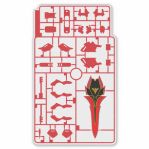 Pegatina sinanju gundam gunpla plamo modelo plástico runner