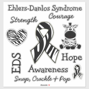 Pegatina Síndrome de Ehlers-Danlos EDS Conciencia Esperanz