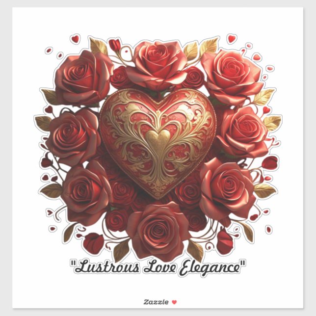 Pegatina "Sinfonía del Corazón Luminoso" (Hoja)