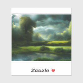 Pegatina Sinfonía Pastoral Tranquila E.J. Oro extraíble