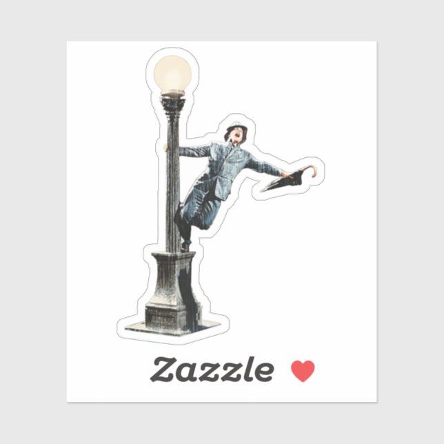 Pegatina Singing in the Rain! Sticker (Hoja)