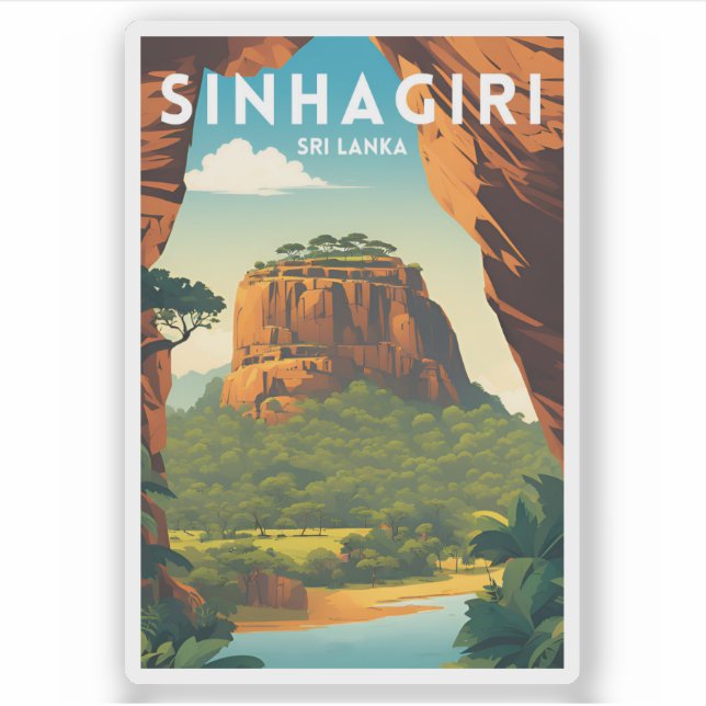 Pegatina Sinhagiri (Anverso)