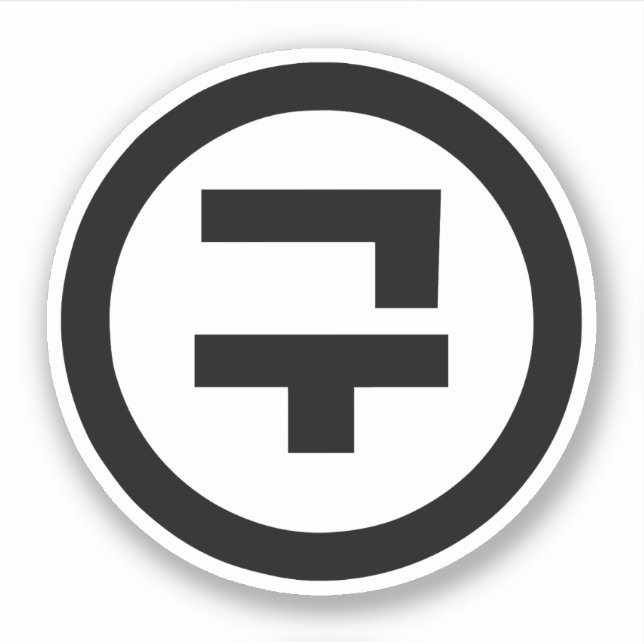 Pegatina Sino Coreano Número 9 Nueve 구 【Gu|Hangul (Anverso)