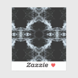 Pegatina Sins and Virtues Abstract Black White Fluid Art