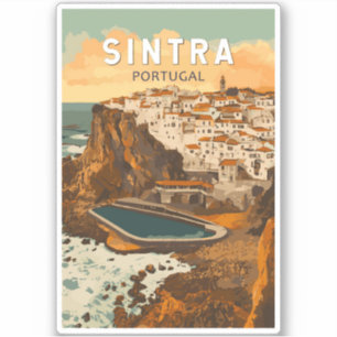 Pegatina Sintra Portugal Ilustracion Viajes de arte