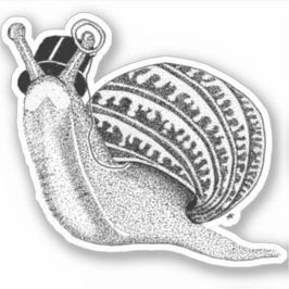 Pegatina Sir Peter the Snail