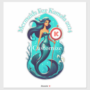 Pegatina Sirenas Para Kamala 2024 Thunder_Cove