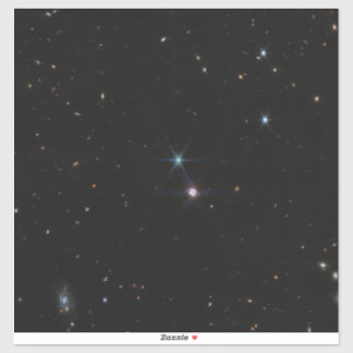 Pegatina Sistema de Anillo Neptuno cientos de galaxias Webb