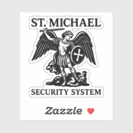 Pegatina Sistema de seguridad St. Michael Religious