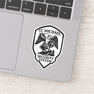 Pegatina Sistema de seguridad St. Michael Religious