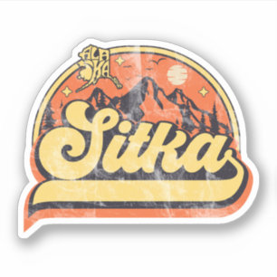 Pegatina Sitka, Alaska